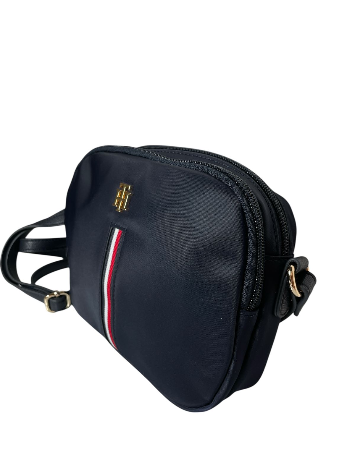 Bolsa Crossbody Tommy Hilfiger Azul o Beige | Doble Compartimento y Estilo Clásico